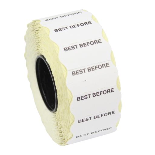 CT4 Best Before 26mm x 12mm Price Gun Labels