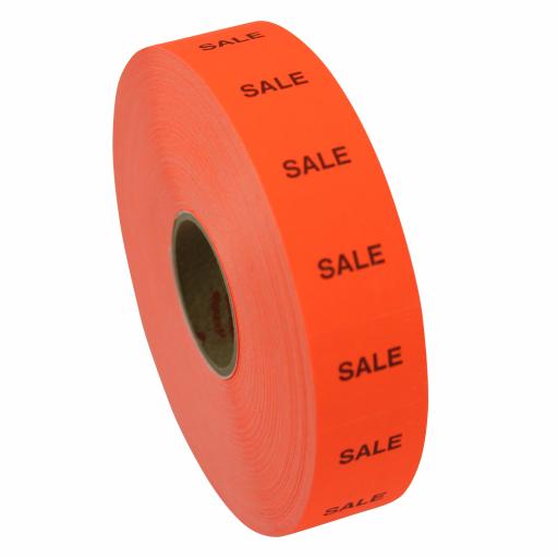 Monarch Paxar 1136 Fluorescent Red 20x16mm SALE Labels
